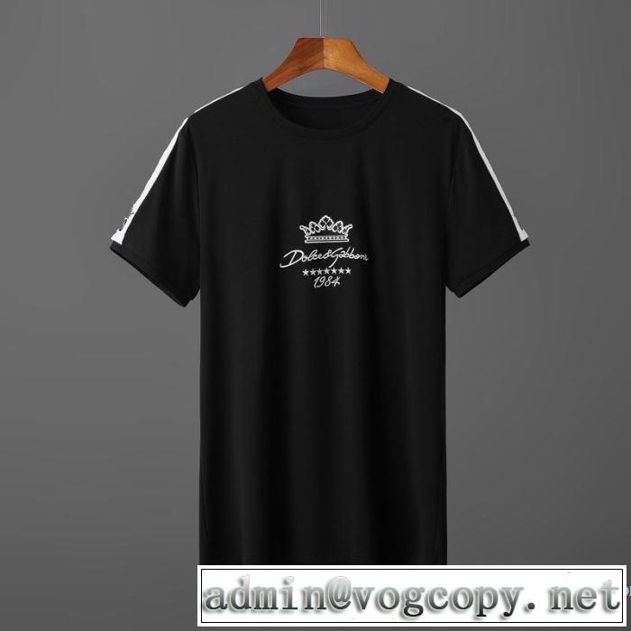 価格帯が低い ドルチェ＆ガッバーナ Dolce&Gabbana 半袖Tシャツ非常にシンプルなデザインな