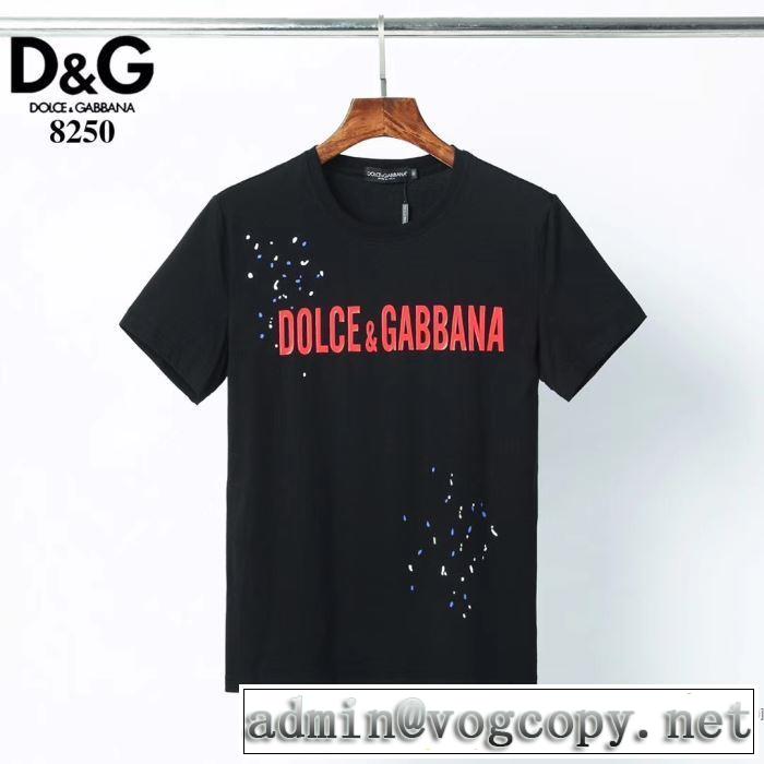 2020年春限定 2色可選 半袖Tシャツ 海外でも人気なブランド ドルチェ＆ガッバーナ Dolce&Gabbana