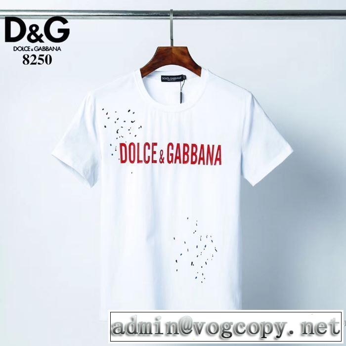 2020年春限定 2色可選 半袖Tシャツ 海外でも人気なブランド ドルチェ＆ガッバーナ Dolce&Gabbana