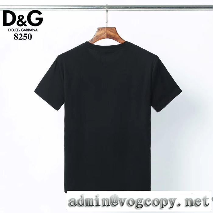 2020年春限定 2色可選 半袖Tシャツ 海外でも人気なブランド ドルチェ＆ガッバーナ Dolce&Gabbana