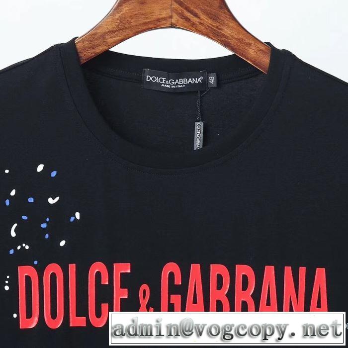 2020年春限定 2色可選 半袖Tシャツ 海外でも人気なブランド ドルチェ＆ガッバーナ Dolce&Gabbana