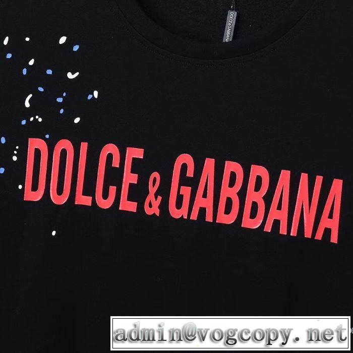2020年春限定 2色可選 半袖Tシャツ 海外でも人気なブランド ドルチェ＆ガッバーナ Dolce&Gabbana
