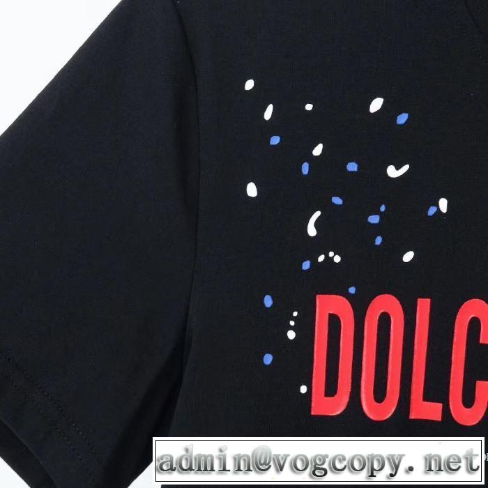 2020年春限定 2色可選 半袖Tシャツ 海外でも人気なブランド ドルチェ＆ガッバーナ Dolce&Gabbana