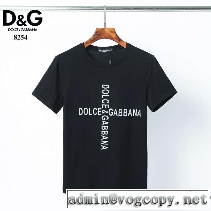 2色可選 今年の春トレンド 半袖Tシャツ 大幅割引価格 ドルチェ＆ガッバーナ Dolce&Gabbana