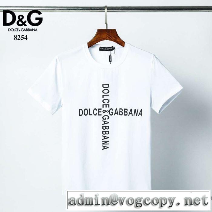 2色可選 今年の春トレンド 半袖Tシャツ 大幅割引価格 ドルチェ＆ガッバーナ Dolce&Gabbana