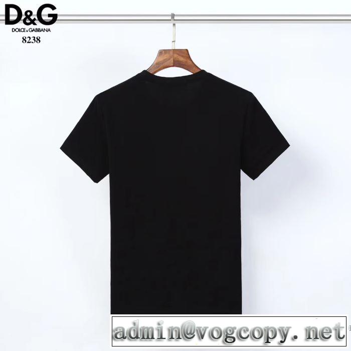 おしゃれに大人の必見 2色可選 半袖Tシャツ 大人の新作こそ ドルチェ＆ガッバーナ Dolce&Gabbana