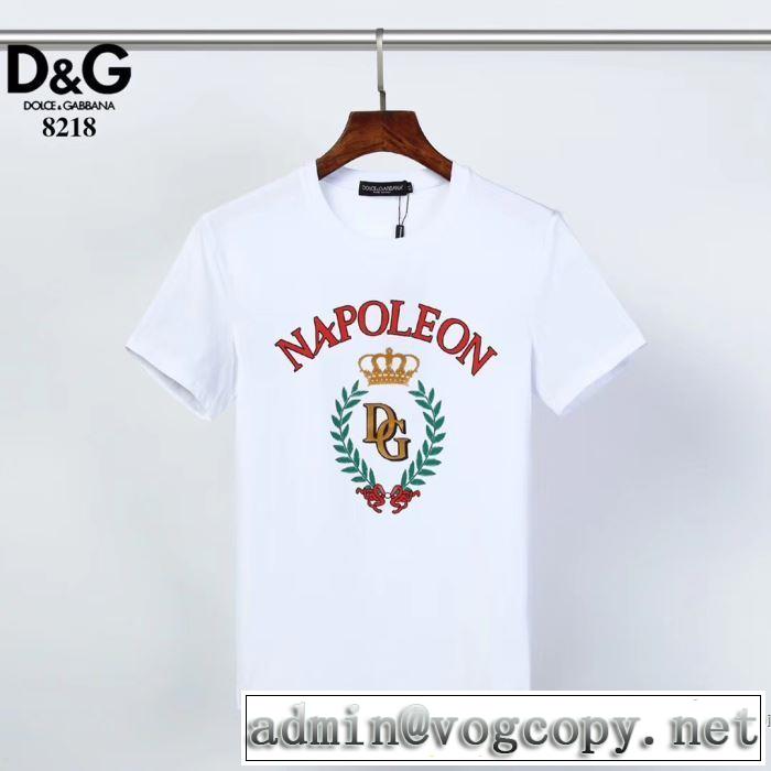 2色可選 累積売上総額第１位 半袖Tシャツ 絶対に見逃せない ドルチェ＆ガッバーナ Dolce&Gabbana  20SS☆送料込