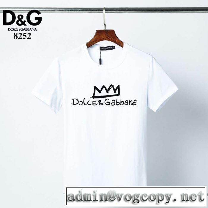 人気ランキング最高 2色可選 半袖Tシャツ 新作が見逃せない ドルチェ＆ガッバーナ Dolce&Gabbana