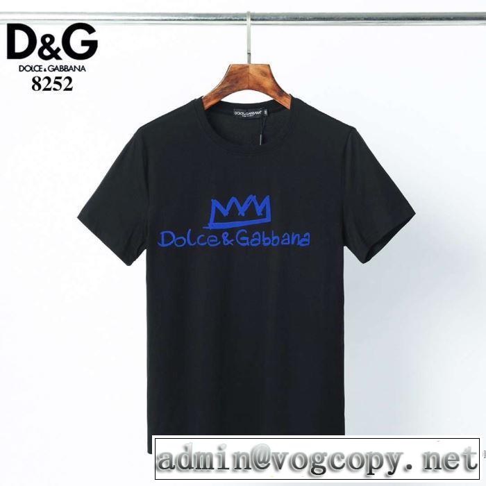 人気ランキング最高 2色可選 半袖Tシャツ 新作が見逃せない ドルチェ＆ガッバーナ Dolce&Gabbana