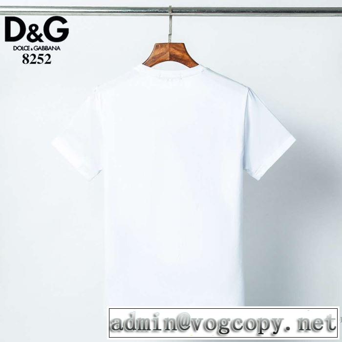 人気ランキング最高 2色可選 半袖Tシャツ 新作が見逃せない ドルチェ＆ガッバーナ Dolce&Gabbana