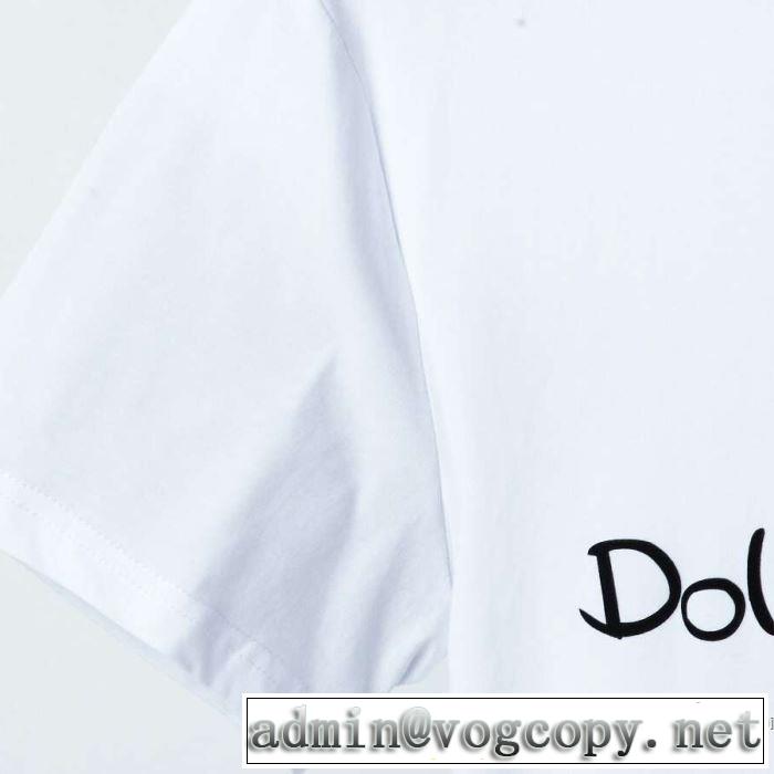 人気ランキング最高 2色可選 半袖Tシャツ 新作が見逃せない ドルチェ＆ガッバーナ Dolce&Gabbana