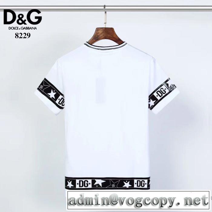 2色可選 有名ブランドです 半袖Tシャツ 一目惚れ級に ドルチェ＆ガッバーナ Dolce&Gabbana 争奪戦必至