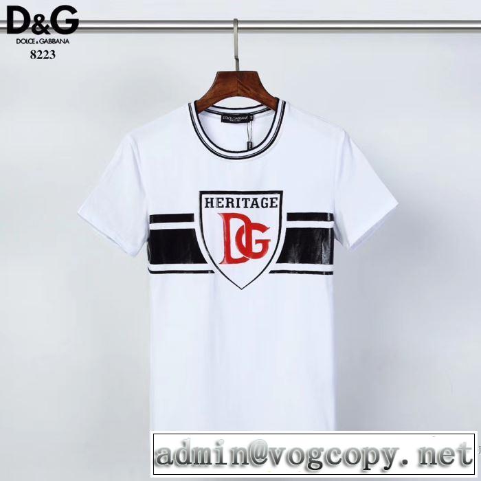 2020年春夏コレクション 2色可選 半袖Tシャツ 限定品が登場 ドルチェ＆ガッバーナ Dolce&Gabbana