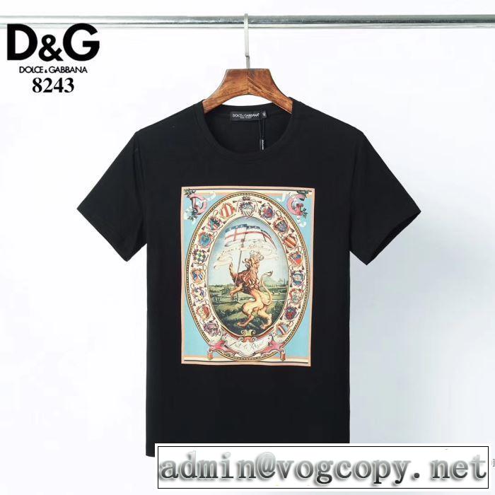 2020SS人気 2色可選 ドルチェ＆ガッバーナ Dolce&Gabbana 半袖Tシャツ 2年以上連続１位獲得