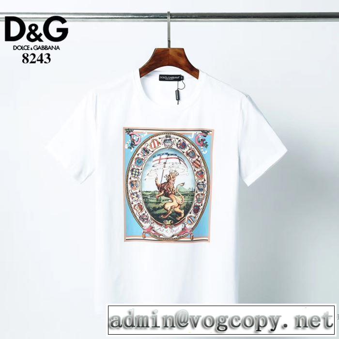2020SS人気 2色可選 ドルチェ＆ガッバーナ Dolce&Gabbana 半袖Tシャツ 2年以上連続１位獲得