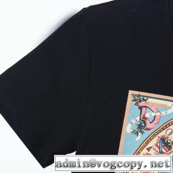 2020SS人気 2色可選 ドルチェ＆ガッバーナ Dolce&Gabbana 半袖Tシャツ 2年以上連続１位獲得