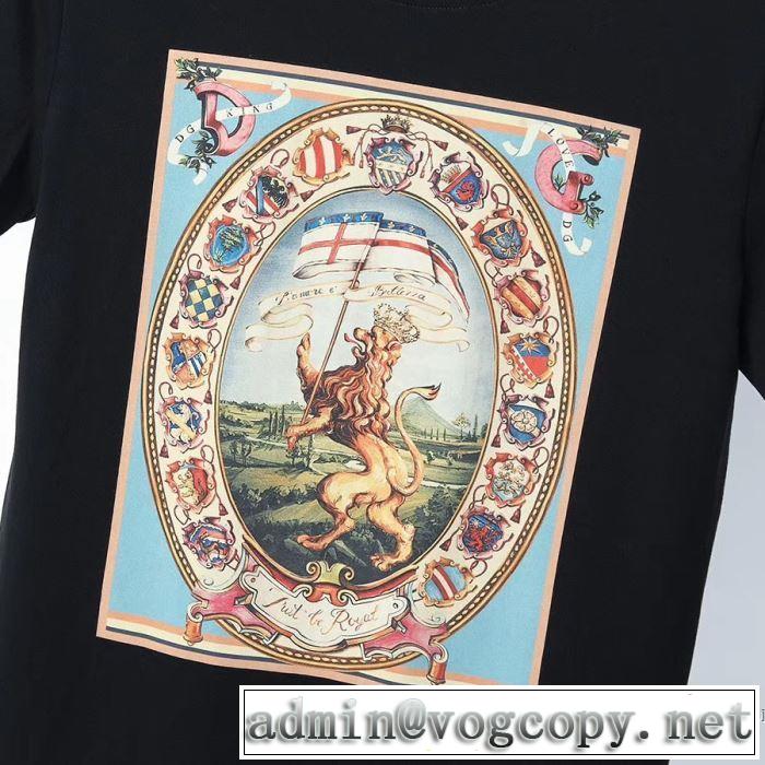 2020SS人気 2色可選 ドルチェ＆ガッバーナ Dolce&Gabbana 半袖Tシャツ 2年以上連続１位獲得