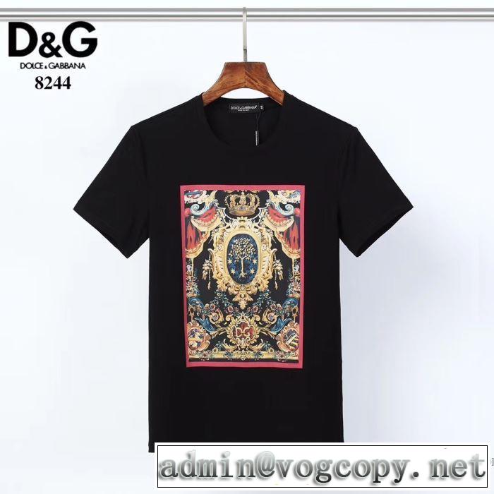 この時期の一番人気は ドルチェ＆ガッバーナ 2色可選 Dolce&Gabbana シンプルなファッション 半袖Tシャツ