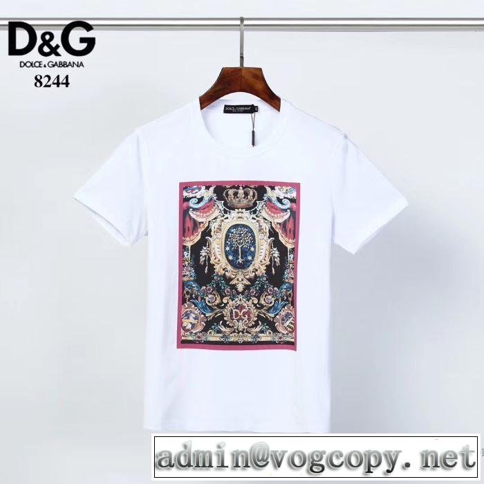 この時期の一番人気は ドルチェ＆ガッバーナ 2色可選 Dolce&Gabbana シンプルなファッション 半袖Tシャツ
