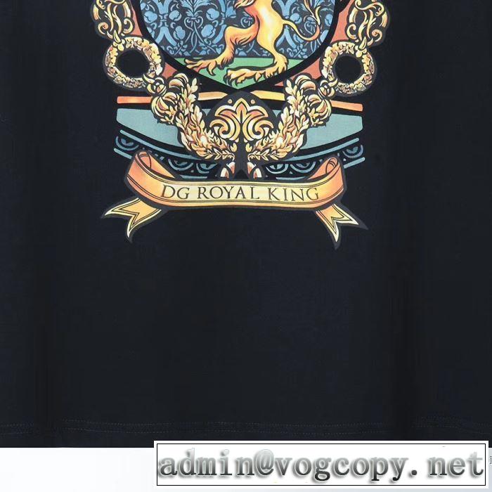 普段使いにも最適なアイテム 2色可選 半袖Tシャツ ストリート感あふれ ドルチェ＆ガッバーナ Dolce&Gabbana