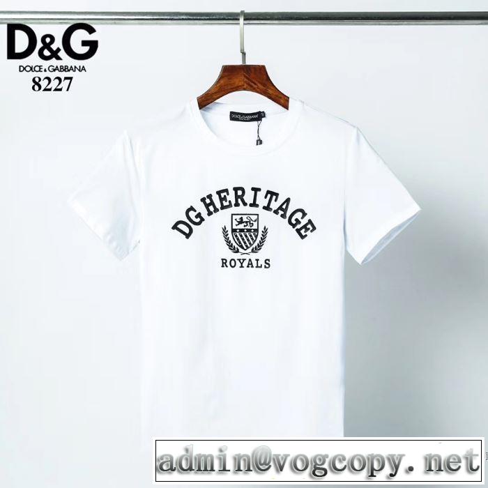 Dolce&Gabbana  2色可選 20新作です 半袖Tシャツ ストリート界隈でも人気 ドルチェ＆ガッバーナ