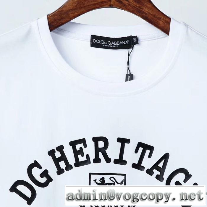 Dolce&Gabbana  2色可選 20新作です 半袖Tシャツ ストリート界隈でも人気 ドルチェ＆ガッバーナ