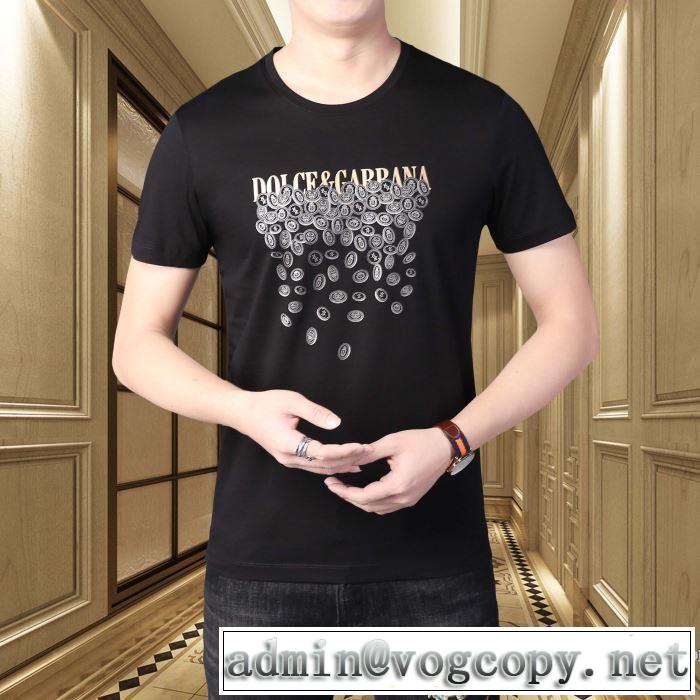 どのアイテムも手頃な価格で 半袖Tシャツ 3色可選 ストリート系に大人気 ドルチェ＆ガッバーナ Dolce&Gabbana