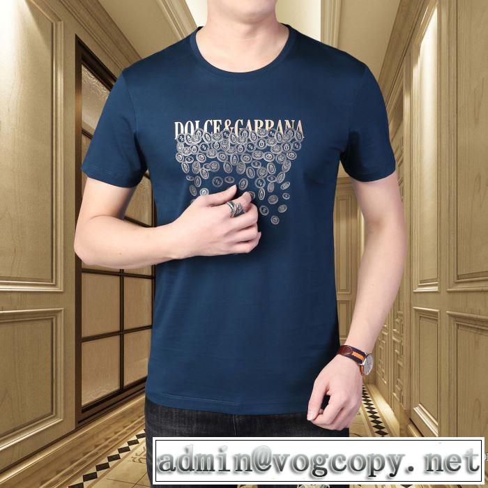 どのアイテムも手頃な価格で 半袖Tシャツ 3色可選 ストリート系に大人気 ドルチェ＆ガッバーナ Dolce&Gabbana