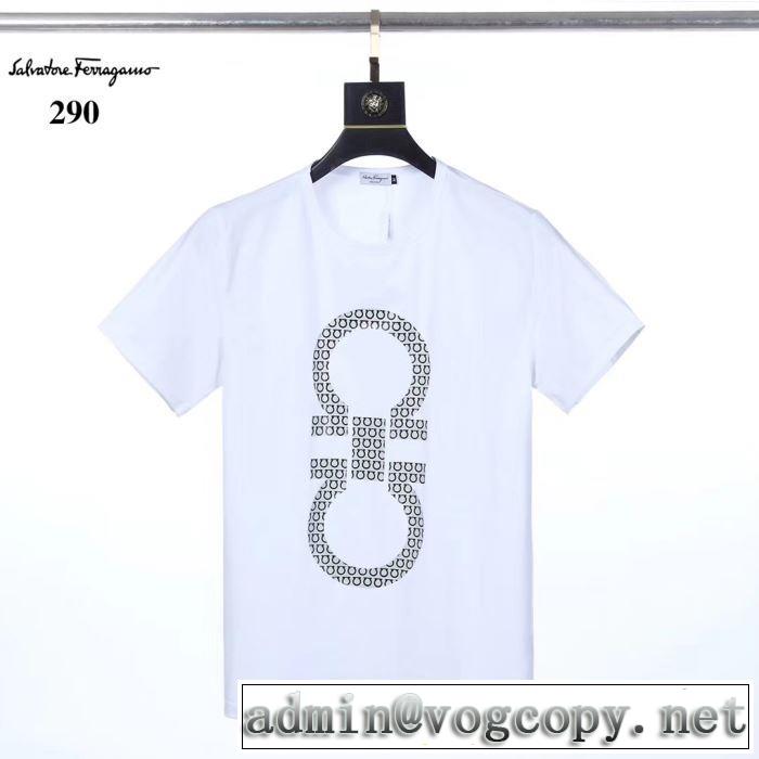 2020年春限定 3色可選 サルヴァトーレフェラガモ FERRAGAMO 春夏コレクション新品 半袖Tシャツ