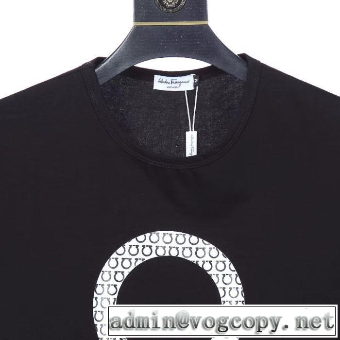 2020年春限定 3色可選 サルヴァトーレフェラガモ FERRAGAMO 春夏コレクション新品 半袖Tシャツ