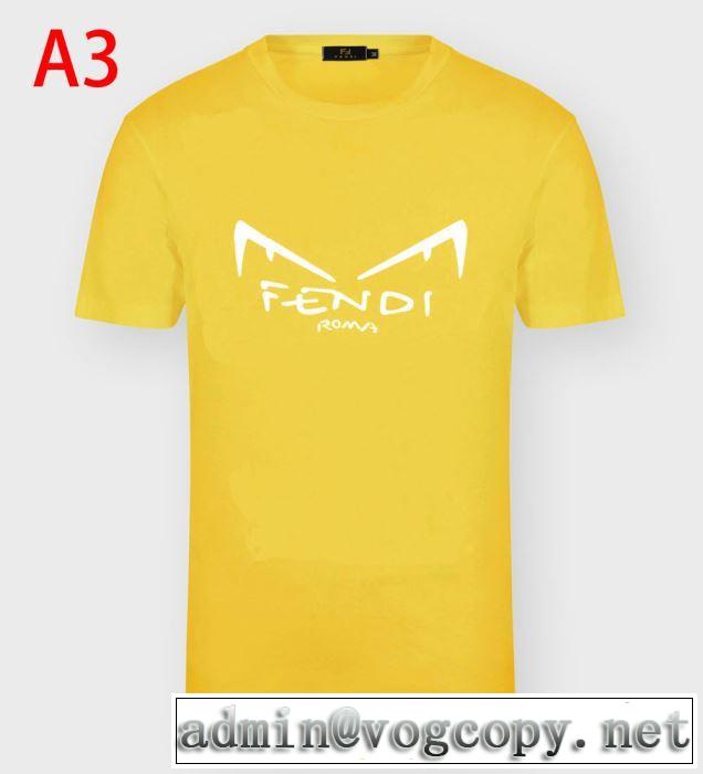 多色可選 半袖Tシャツ 普段使いにも最適なアイテム フェンディ FENDI 20新作です デザインお洒落