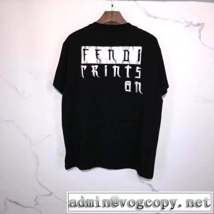 差をつけたい人にもおすすめ 多色可選 半袖Tシャツ 飽きもこないデザイン フェンディ FENDI