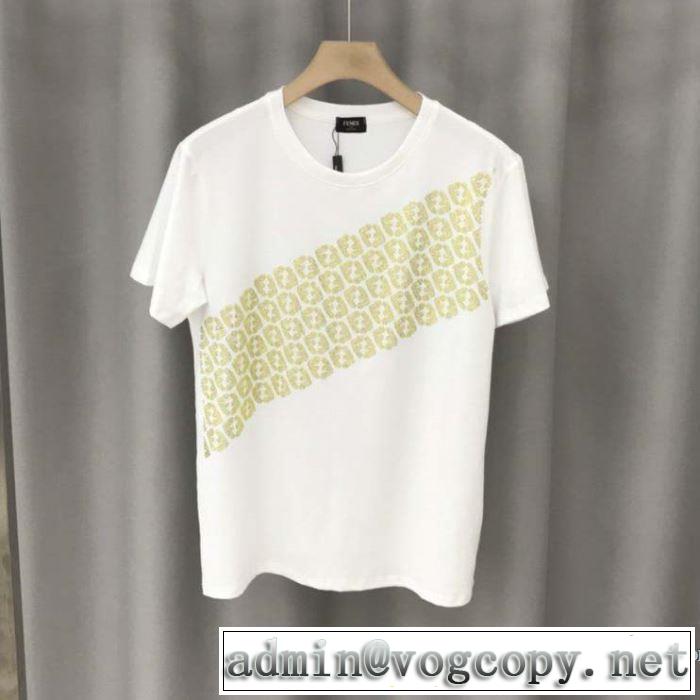 デザインお洒落 2色可選 半袖Tシャツ ストリート系に大人気 フェンディ FENDI 最新の入荷商品