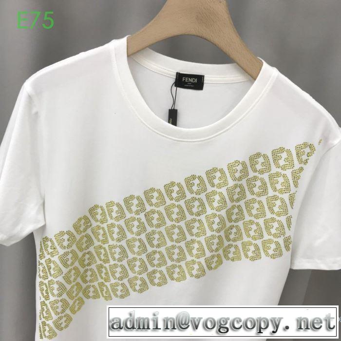 デザインお洒落 2色可選 半袖Tシャツ ストリート系に大人気 フェンディ FENDI 最新の入荷商品