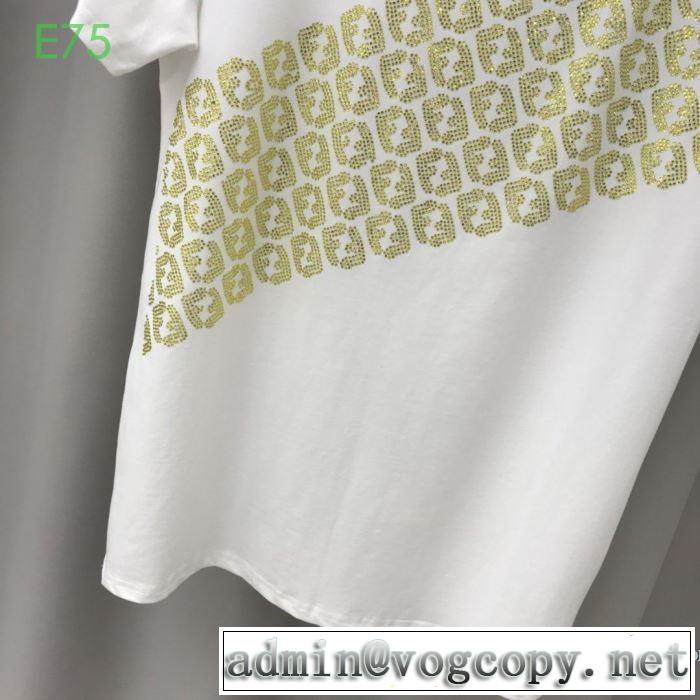 デザインお洒落 2色可選 半袖Tシャツ ストリート系に大人気 フェンディ FENDI 最新の入荷商品