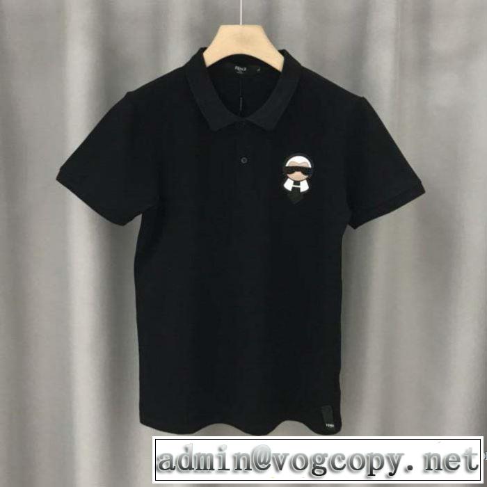 フェンディどのアイテムも手頃な価格で 2色可選  FENDI トレンド最先端のアイテム 半袖Tシャツ