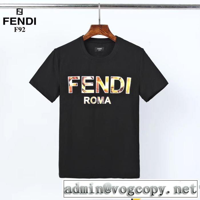 2020話題の商品 フェンディ2色可選  FENDI 今季の主力おすすめ 半袖Tシャツ人気は今季も健在