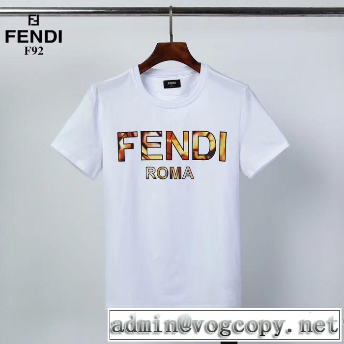 2020話題の商品 フェンディ2色可選  FENDI 今季の主力おすすめ 半袖Tシャツ人気は今季も健在