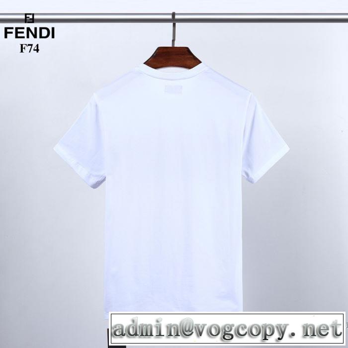 半袖Tシャツ 2色可選 差をつけたい人にもおすすめ フェンディ FENDI 春夏コレクション新品