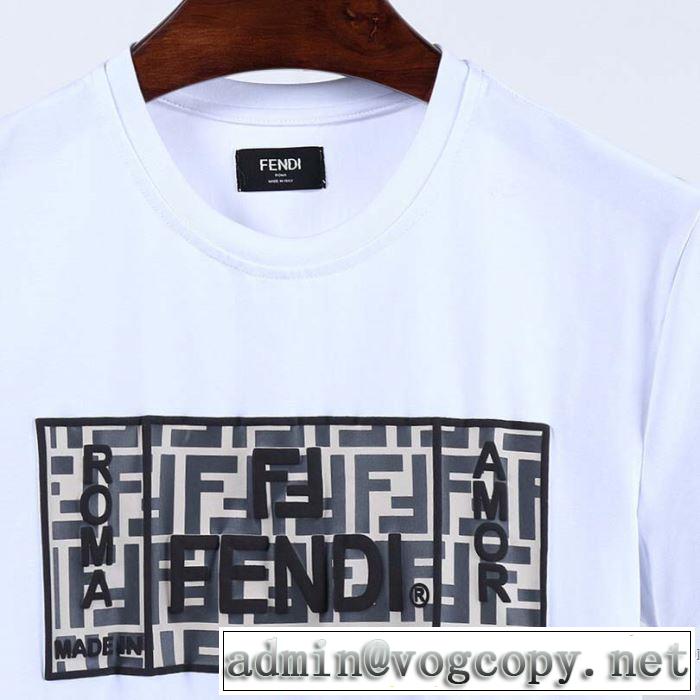 半袖Tシャツ 2色可選 差をつけたい人にもおすすめ フェンディ FENDI 春夏コレクション新品
