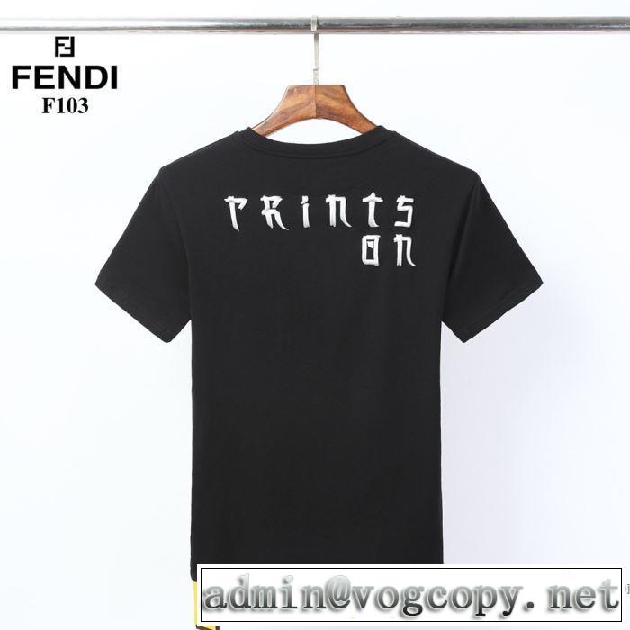非常にシンプルなデザインな 半袖Tシャツ2色可選  価格帯が低い フェンディ FENDI