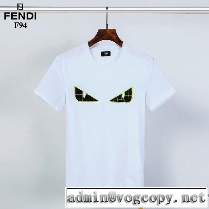 2色可選 フェンディ幅広いアイテムを展開  FENDI高級感のある素材 半袖Tシャツ 2020年春限定