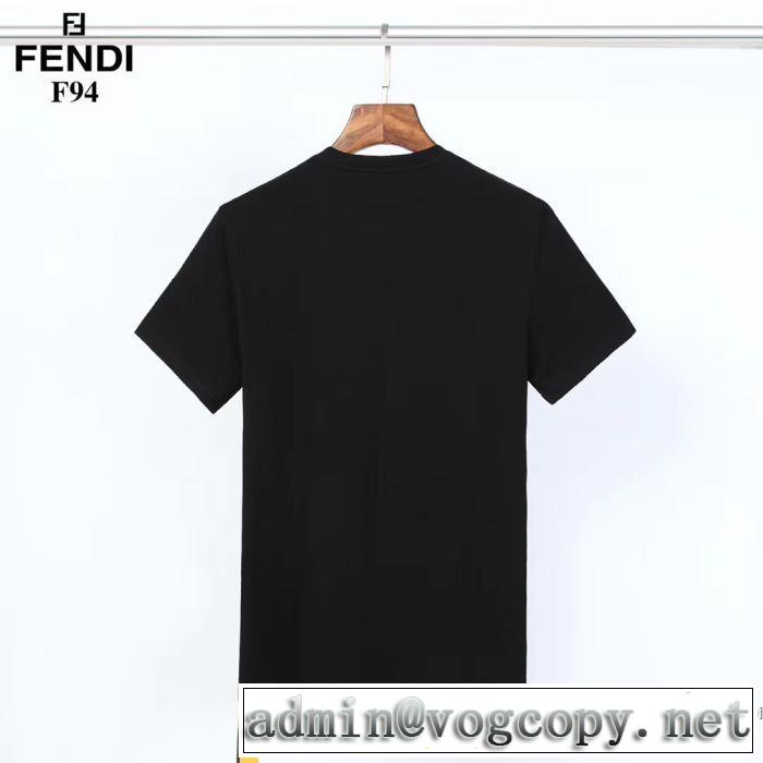 2色可選 フェンディ幅広いアイテムを展開  FENDI高級感のある素材 半袖Tシャツ 2020年春限定