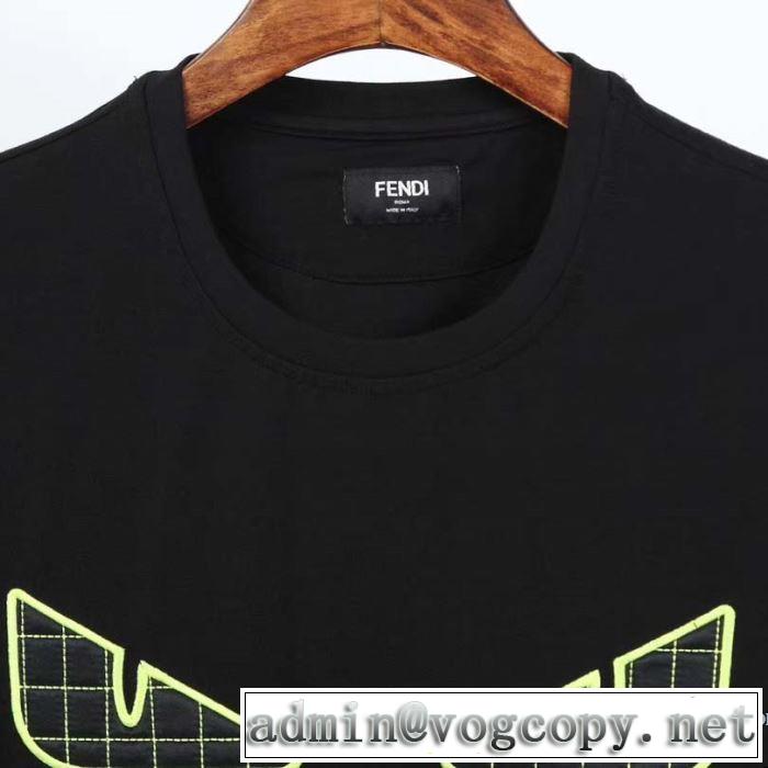 2色可選 フェンディ幅広いアイテムを展開  FENDI高級感のある素材 半袖Tシャツ 2020年春限定