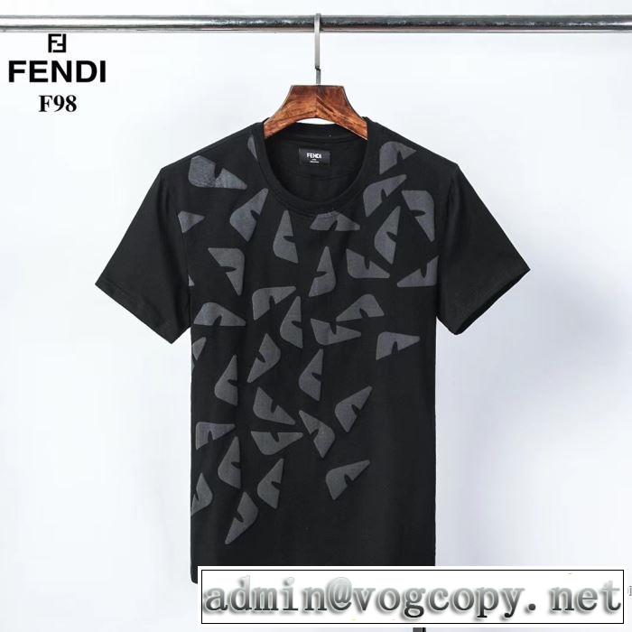 半袖Tシャツ 累積売上総額第１位 2色可選 フェンディ普段のファッション  FENDI 20SS☆送料込