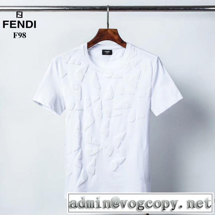 半袖Tシャツ 累積売上総額第１位 2色可選 フェンディ普段のファッション  FENDI 20SS☆送料込
