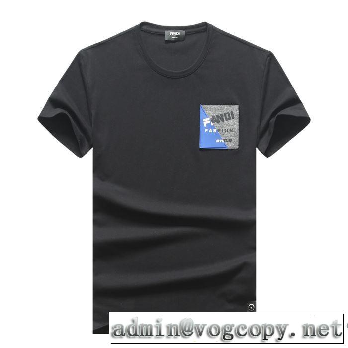 3色可選 フェンディ大人の新作こそ  FENDI おしゃれに大人の必見 半袖Tシャツ 老舗ブランド