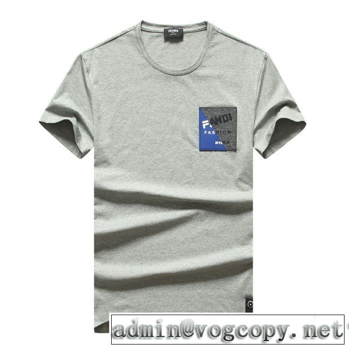 3色可選 フェンディ大人の新作こそ  FENDI おしゃれに大人の必見 半袖Tシャツ 老舗ブランド