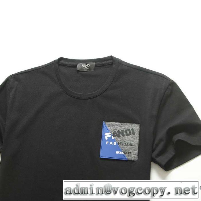 3色可選 フェンディ大人の新作こそ  FENDI おしゃれに大人の必見 半袖Tシャツ 老舗ブランド