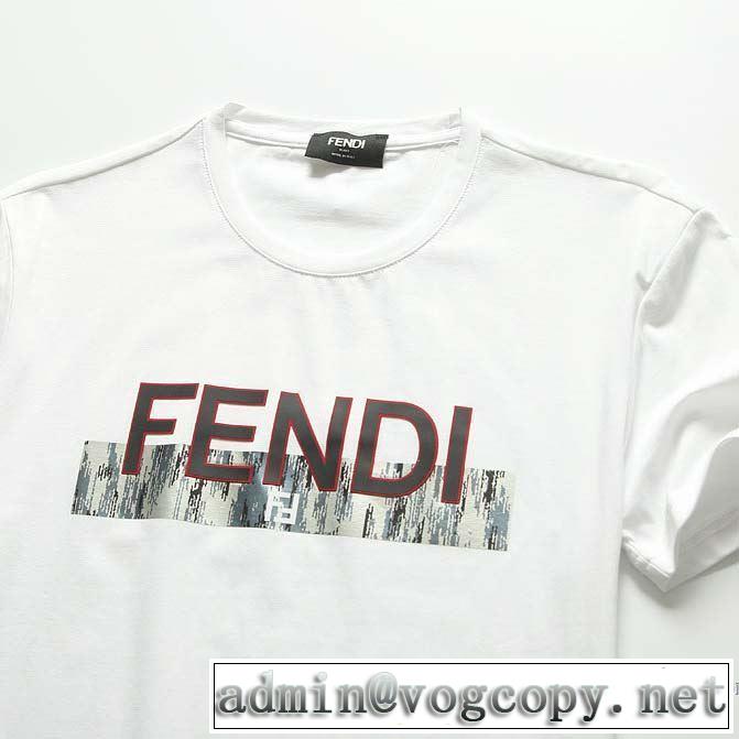 20SS☆送料込 2色可選 半袖Tシャツ 累積売上総額第１位 フェンディ FENDI  破格値